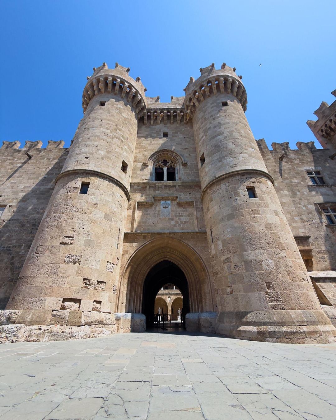 The towered gateway of the Palace of the Grand Master in Rhodes